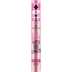 essence Lash Without Limits full lash shot showing dramatic length and volume.