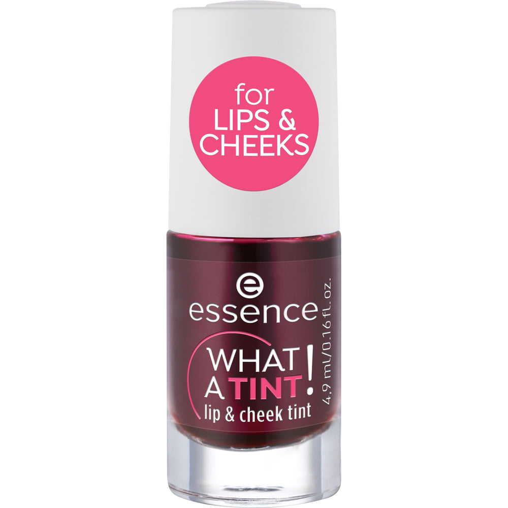 essence What a Tint Lip and Cheek Tint glides on with rosy color and a non-sticky finish.