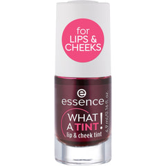 essence What a Tint Lip and Cheek Tint glides on with rosy color and a non-sticky finish.