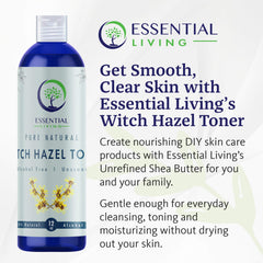 Essential Living Witch Hazel Toner dispensing pour highlighting easy application