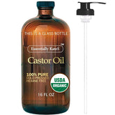 Essentially KateS castor oil in amber bottle preserves potency and freshness.