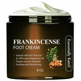 Essentially KateS Frankincense Foot Cream 8oz bottle soothes tired feet
