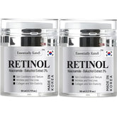 Essentially KateS Retinol Moisturizer Cream packaging shows premium Korean skincare.