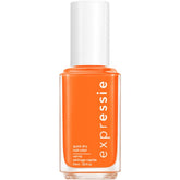 essie Expressie electric orange bottle ready for a quick mani