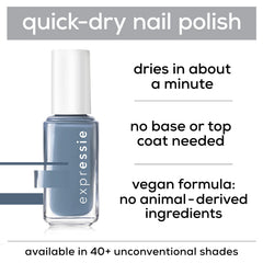 essie expressie fx bare nails show holographic glitter effect without color