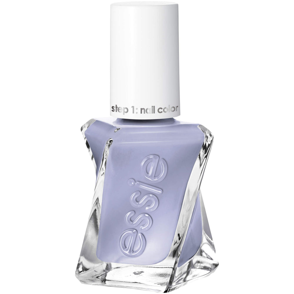 essie gel couture Once Upon A Time bottle in icy gray-blue for long-lasting wear