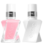 essie Gel Couture pale pink bottle showing vegan, long-lasting color.