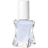essie Gel Couture Perfect Posture bottle displays the periwinkle powder blue shade.