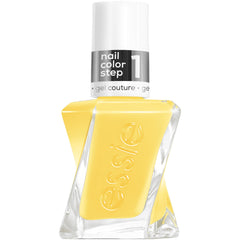 essie Gel Couture Rev It Up bottle showing vibrant yellow color for bright nails