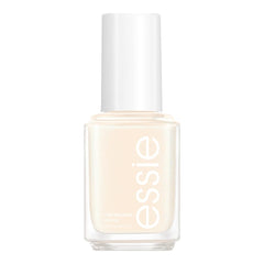 essie Going Steady milky ivory bottle closeup showing shimmer for a soft, luminous manicure