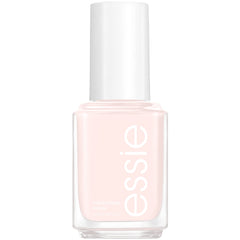 essie In My Sandbox bottle swatch with creamy off-white finish