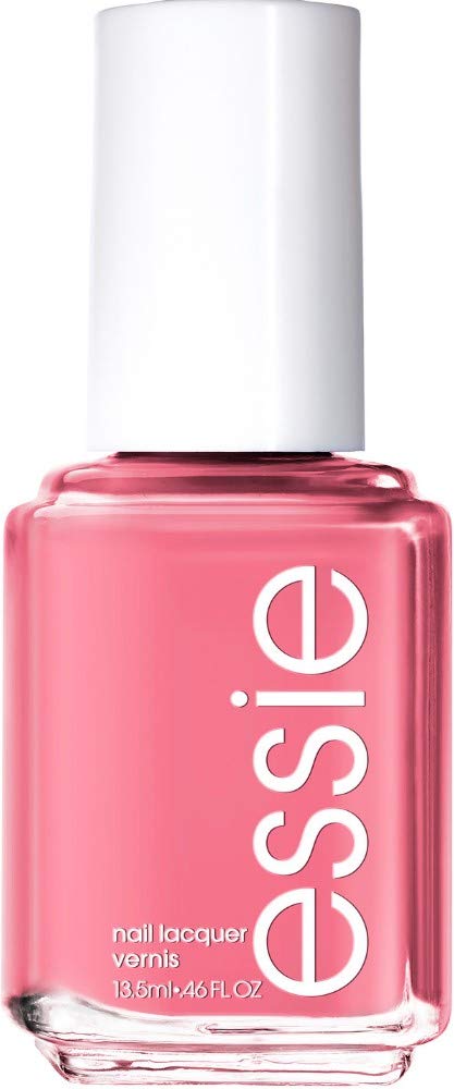 essie Pin Me Pink bottle close-up showing glossy salon-quality finish.