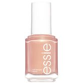 essie Reach New Heights nail polish bottle with peachy gold shimmer for subtle luxury