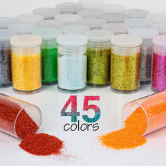 Estanoite glitter bottles are leak-proof and ideal for precise craft mixing