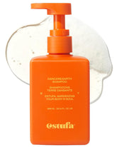 ESTUFA Dancing Earth Shampoo bottle front highlights vegan formula for gentle scalp cleansing.