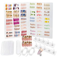 ESUOHYM nails storage box with stand offers a clear view for quick nail style selection