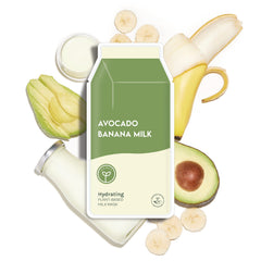ESW Beauty Avocado Banana Milk packaging showing six-pack masks for easy storage and value