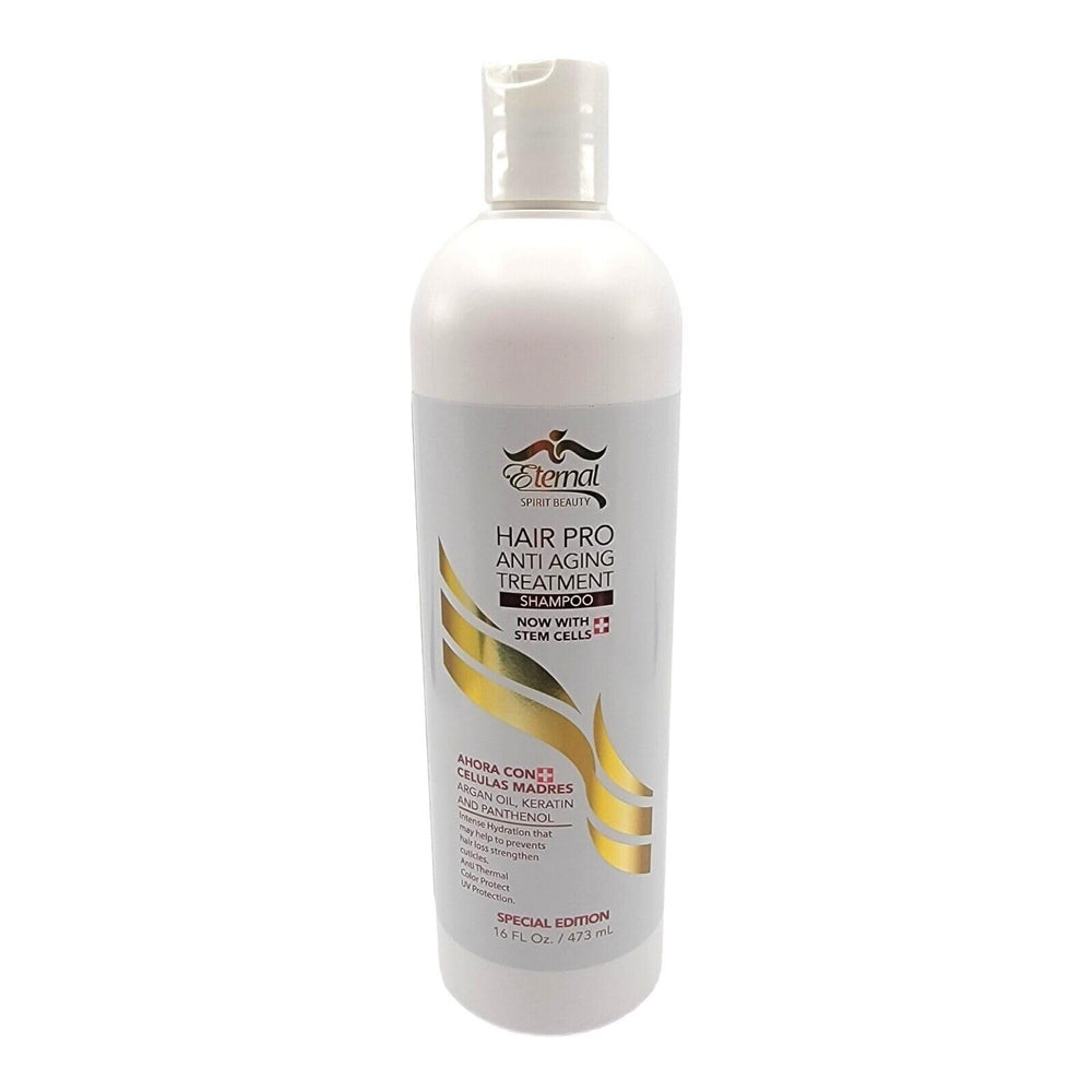 Eternal Spirit Hair Pro bottle for anti-aging shampoo with hydration.