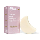Ethique Gentle Unscented Shampoo Bar with cocoa butter for fragrance-free cleansing.