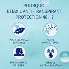Etiaxil alcohol-free formula suitable for sensitive skin and irritation-free wear.