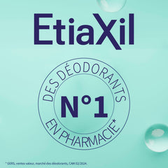 Etiaxil sensitive skin roll-on applying on underarm area