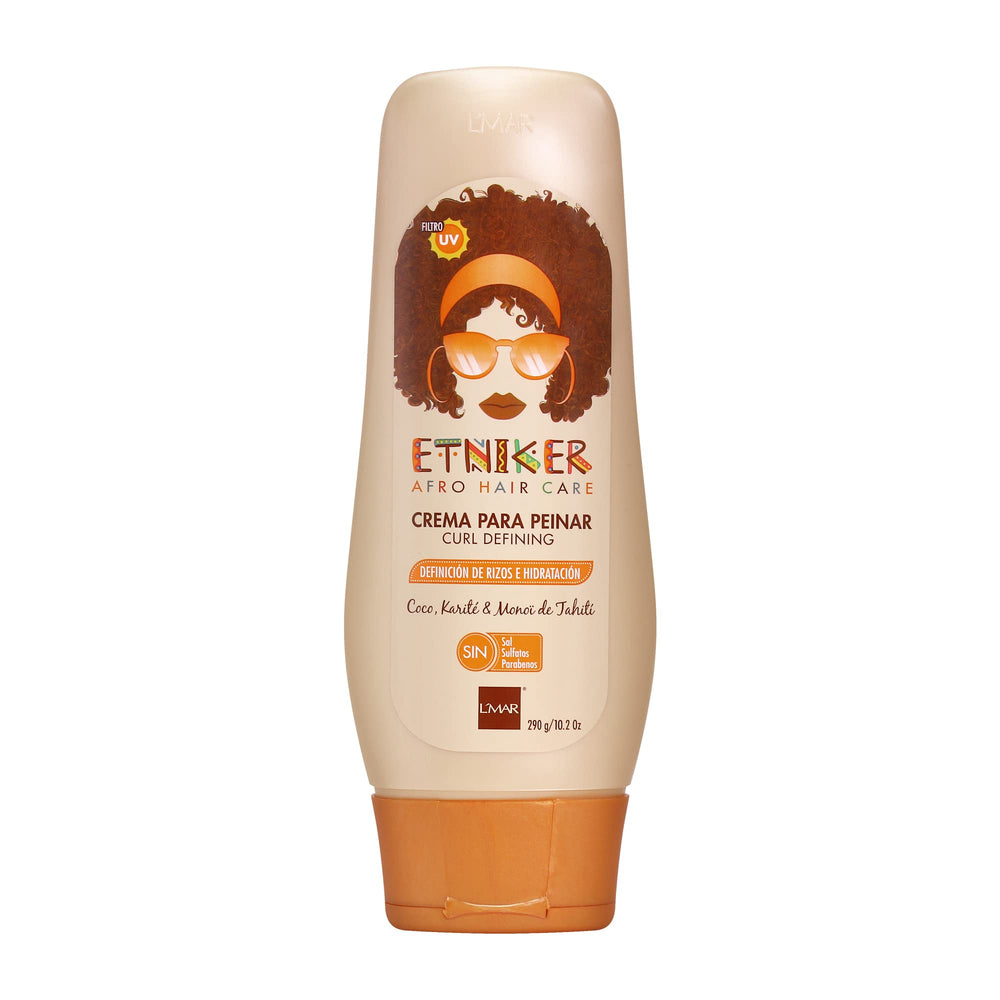 ETNIKER Curl Defining Cream jar highlighting hydrating formula for defined curls.
