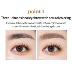 Nourishing formula with beeswax and carnauba wax for brows by ETUDE.