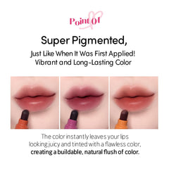 ETUDE Dear Darling Marker Tint 12 mocha brown lip swatches on skin show rich color