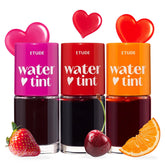 ETUDE Dear Darling Water Tint Strawberry Ade bottle shows weightless color