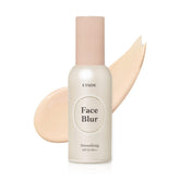 ETUDE Face Blur smoothing primer bottle showing pore-minimized, flawless base.