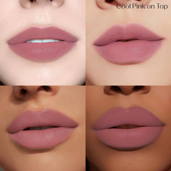 ETUDE Fixing Tint 18 Cool Pink swatches demonstrate rich payoff and smooth, even coverage.