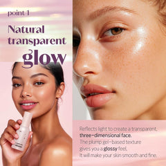 ETUDE Nymph Aura Volumer priming application on skin creates smooth base for makeup.