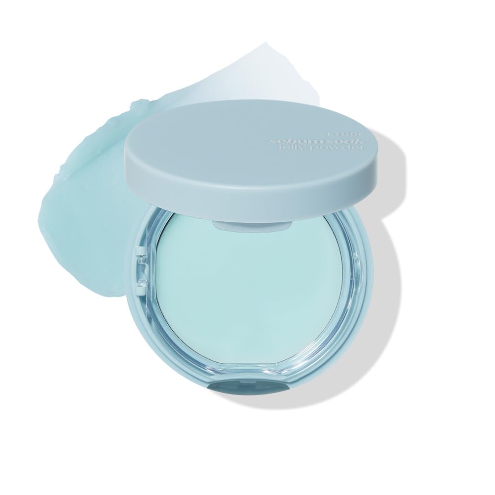 ETUDE SebumSoak Jelly Powder packaging shows a compact, portable on-the-go solution