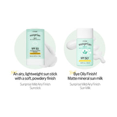 ETUDE Sunprise soft, lightweight formula designed for comfortable wear on sensitive skin.