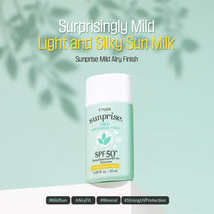 55ml ETUDE Sunprise mineral sunscreen packaging close-up