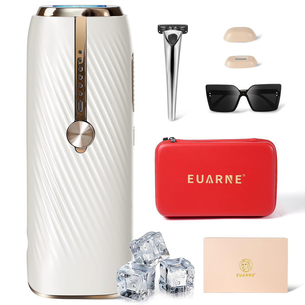 EUARNE laser removal device front view for effortless at-home hair reduction