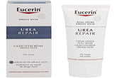 Eucerin 5% Urea smoothing face cream tube packaging demonstrates simple daily hydration