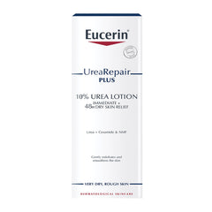 Eucerin Dry Skin Intensive 10% Urea application scene for targeted relief.