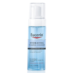 Eucerin Hydrating Foaming Cleanser bottle front for a gentle daily cleanse