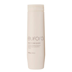 Eufora Beautifying Elixirs Moisture Intense Shampoo bottle delivering deep hydration for silky hair