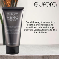 Eufora Hero Men close-up of hair displaying shine and smooth texture