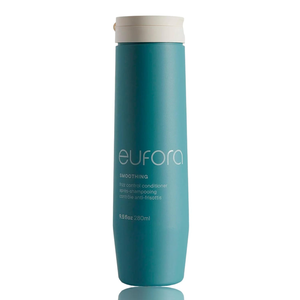 Eufora Smoothing Frizz Control Conditioner bottle illustrating frizz protection and smoothing