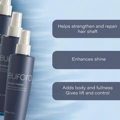 Eufora Volume Fusion root lift on damp hair for body.
