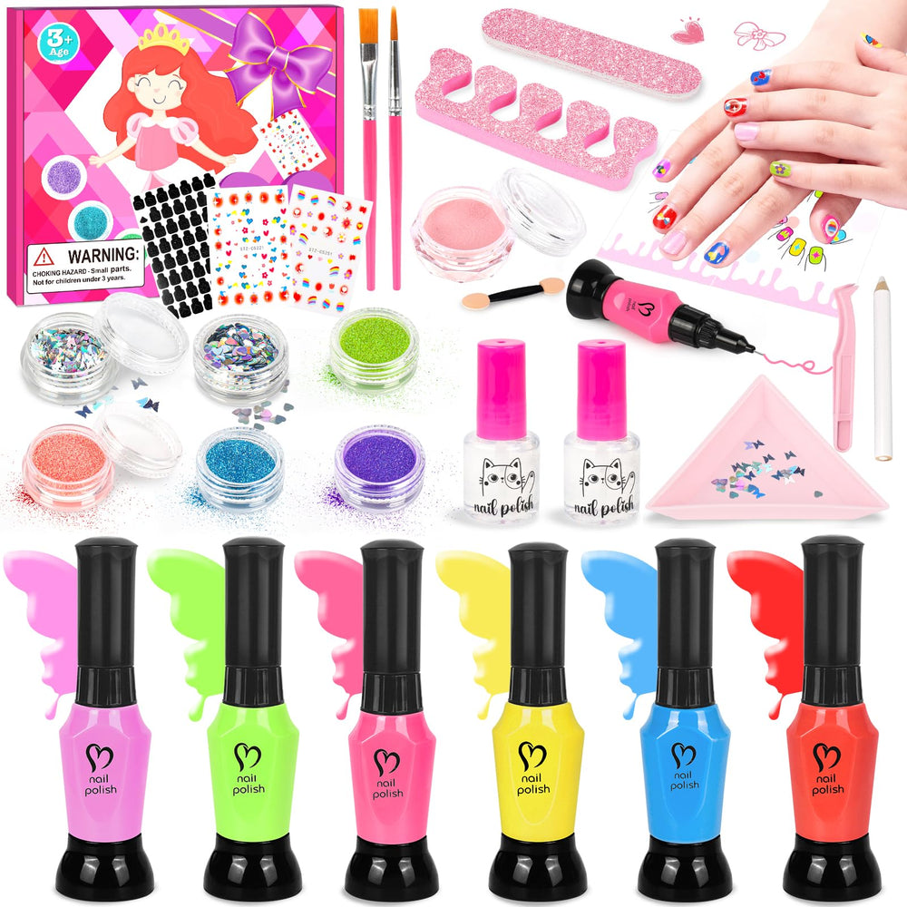 EULRGAUS kids nail polish pen set in vibrant colors for creative nail art sessions