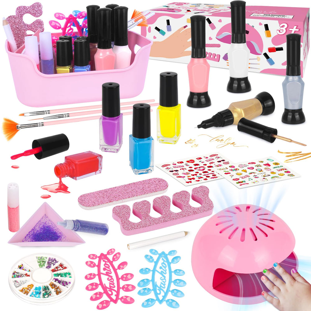 EULRGAUS kit laid out for colorful, creative nail art sessions.