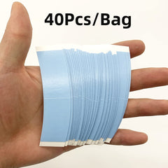 Eumos waterproof lace-front wig tape in blue provides reliable adhesion.