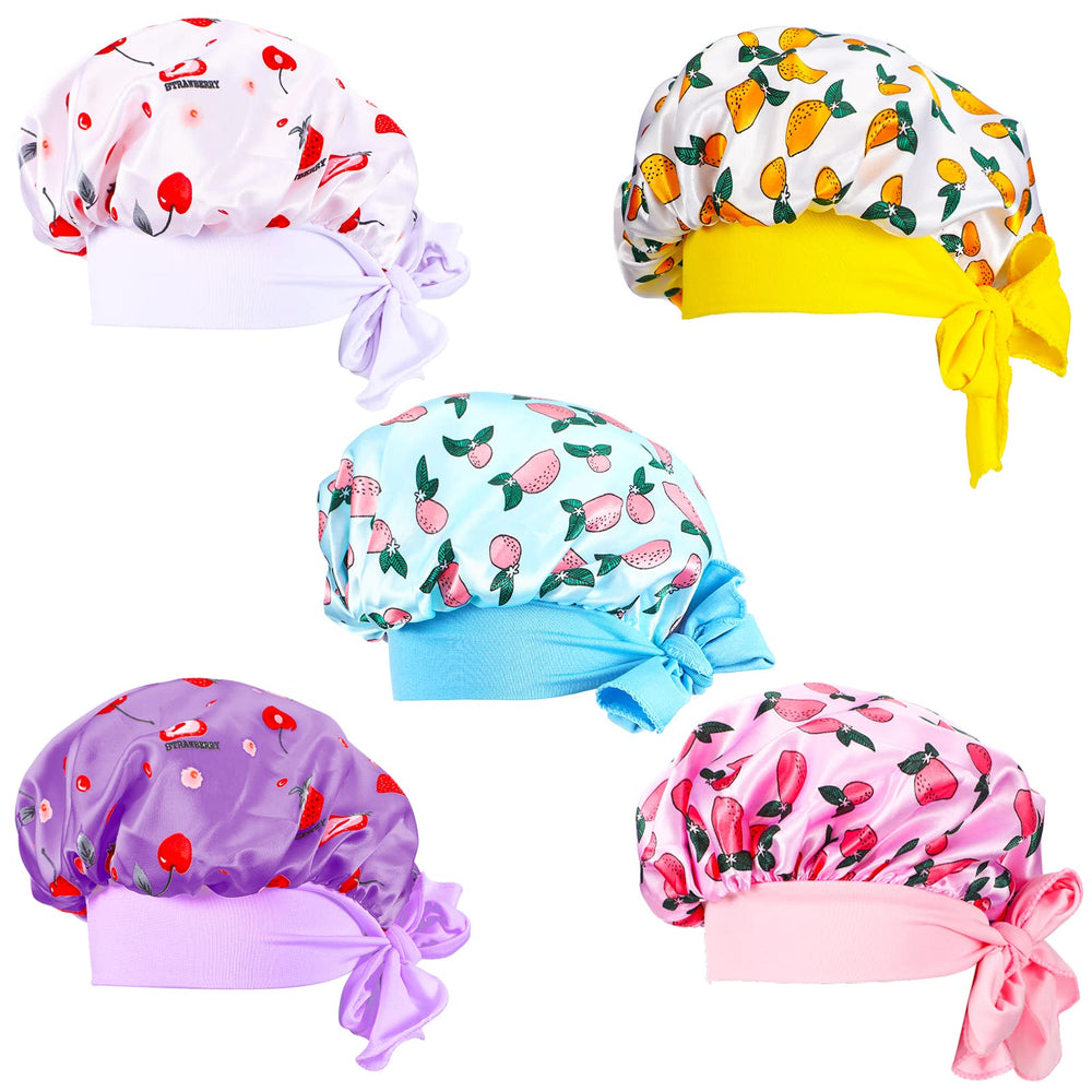 Eurzom kids satin bonnet pack for gentle curls during sleep.