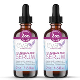 Eva Naturals azelaic serum bottle shown for clear, even skin tone support