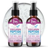 Eva Naturals Multi Peptide Face Serum bottle close-up for anti-aging care