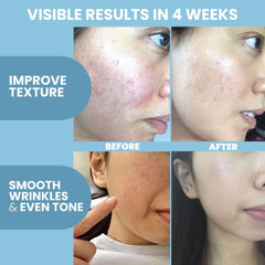 Texture swatch of Eva Naturals serum showing lightweight, non-greasy feel
